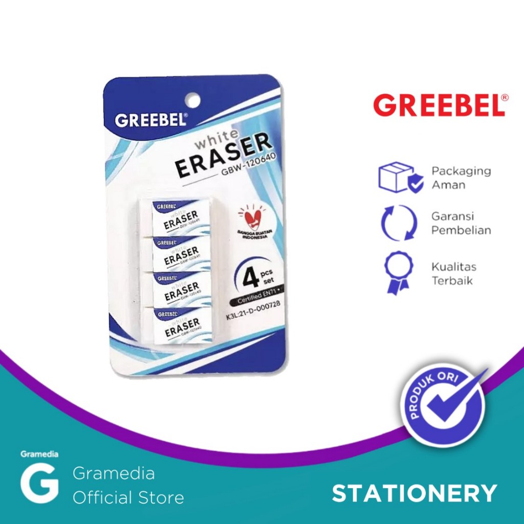 

Greebel Eraser Gbw-120640 (4 Pcs/Set) Crd