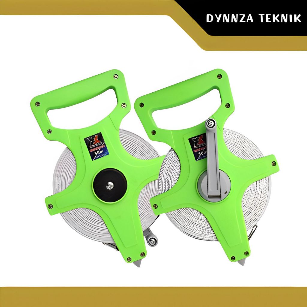 Meteran Gulung 50 Meter/Meteran Tanah Fiber 50 Meter