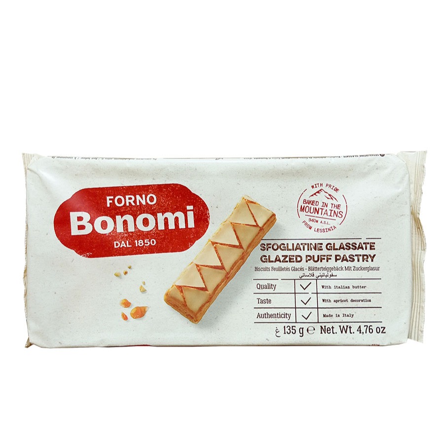 

FORNO BONOMI SFPGLIATINE GLASSATE GLAZED PUFF PAST 135 G