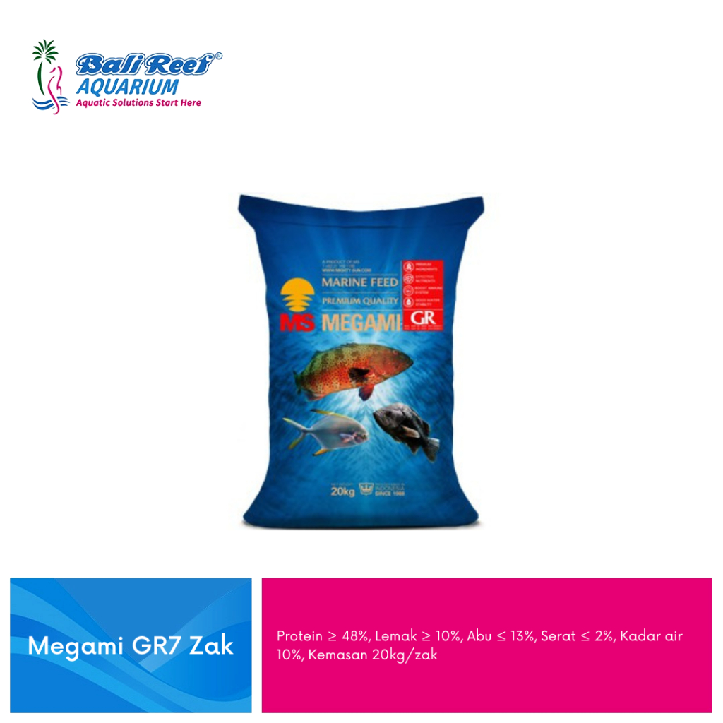 Megami Pelet Pakan Ikan Megami Pakan Kerapu Pakan Ikan Bawal Megami GR