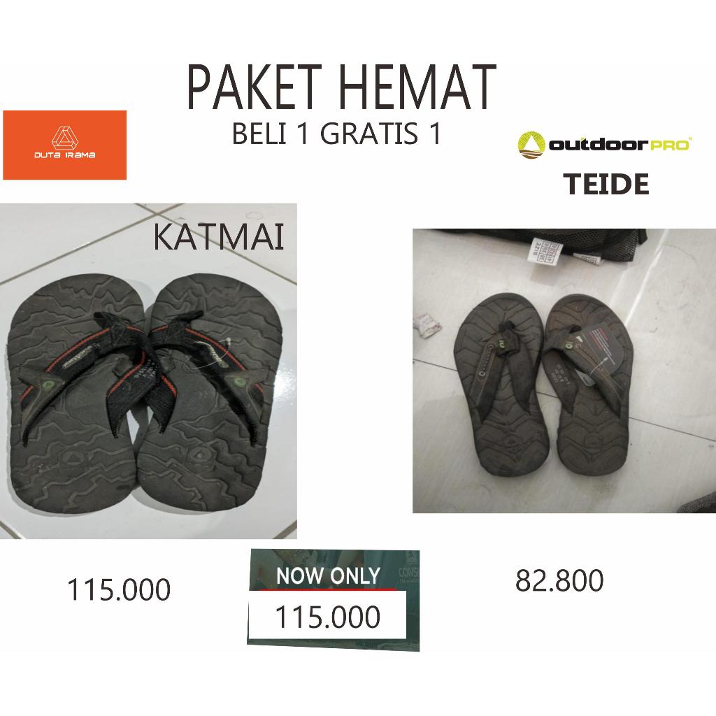 DUTAIRAMA - PAKET HEMAT BELI 1 GRATIS 1 SANDAL OUTDOOR KATMAI + TEIDE