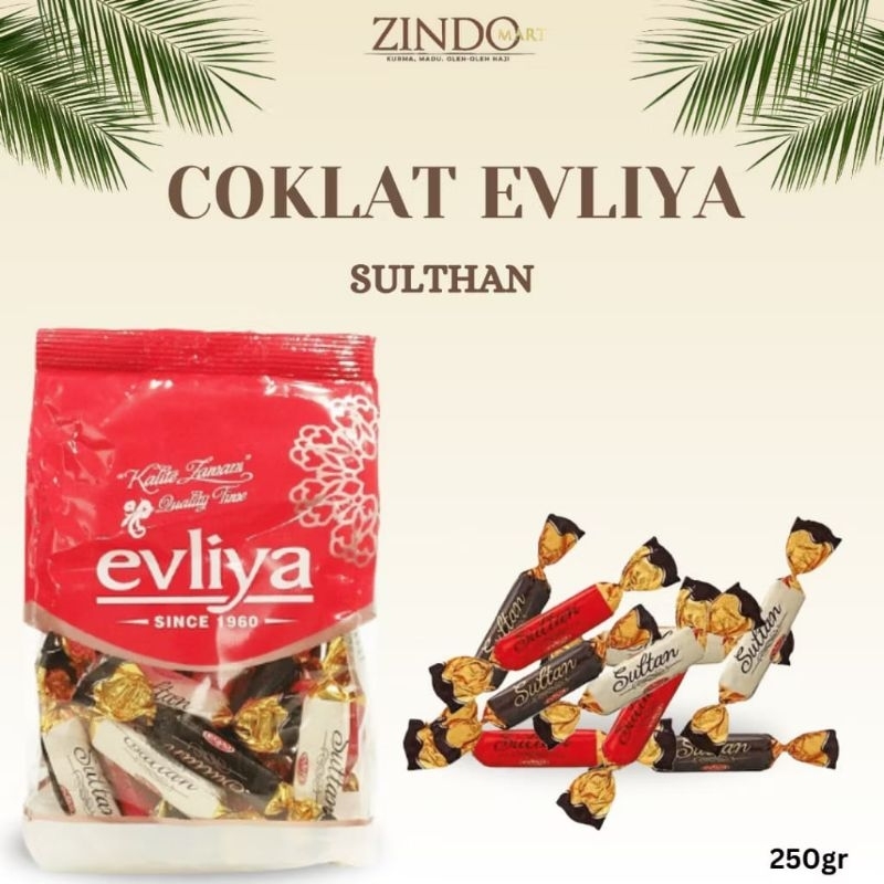 

COKLAT TURKI EVLIYA 250 GR / COKLAT EVILYA JIVAL, SULTAN, FREE BIG, TRENT / OLEH OLEH TURKI