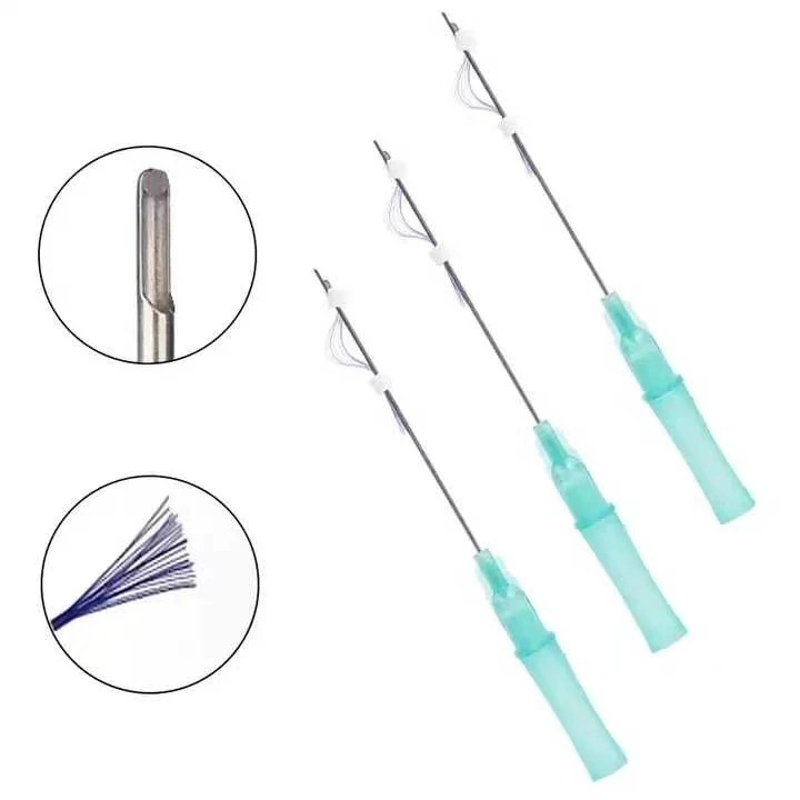 Benang Multi Line 23G x 38mm PDO Threadlift Tarik Benang Wajah MOLDING COG 2pcs