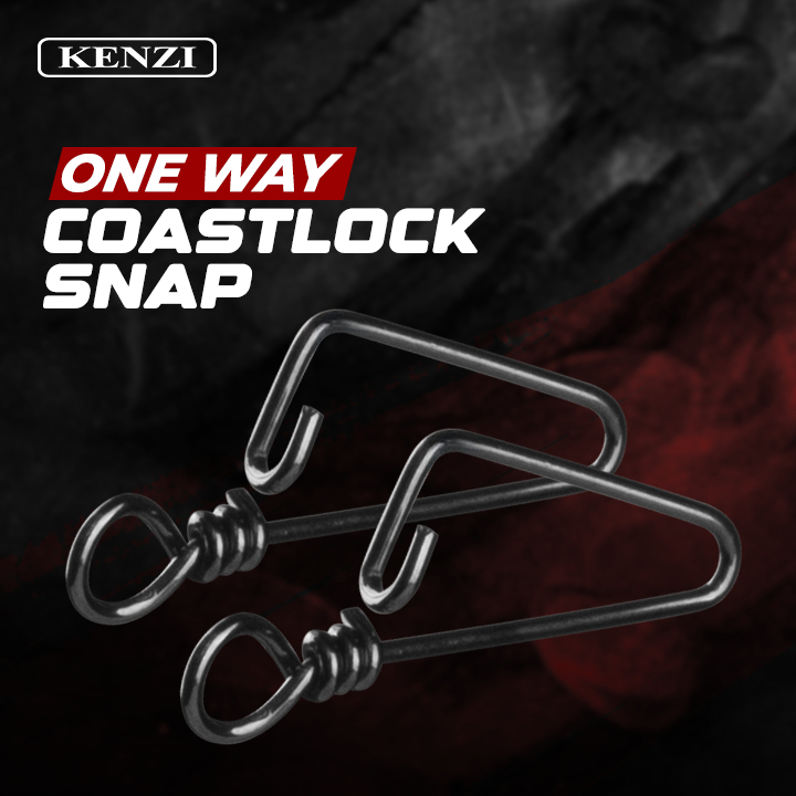 Peniti pancing snap coastlock snap one way size 0 - size 5