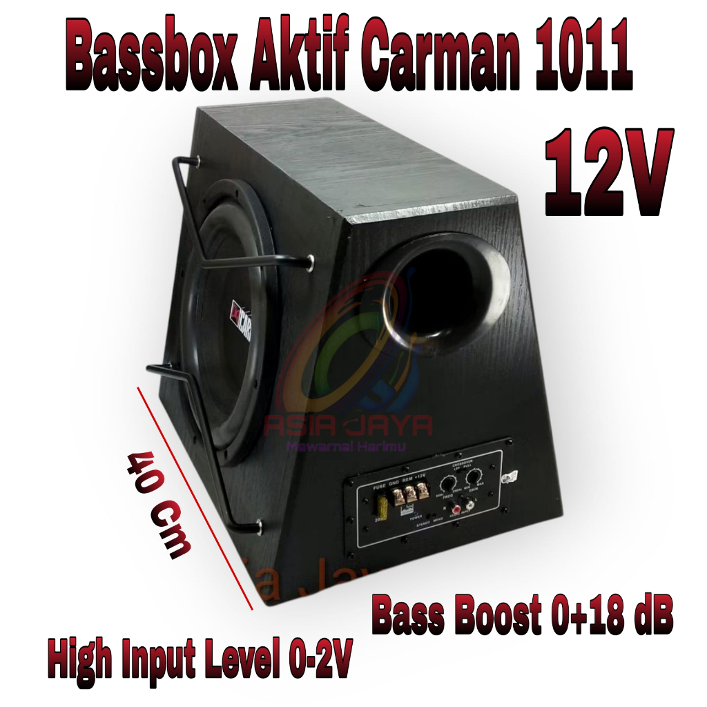 Bassbox Subwoofer Aktif Mobil 10 Inch CARMAN CM 1011 Sub Woofer Active 10in