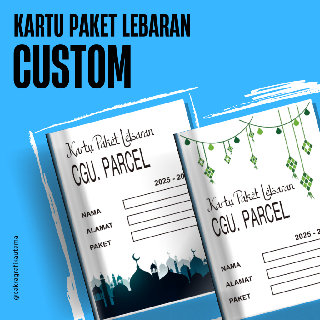 Cetak Kartu Paket Lebaran Lucu Custom