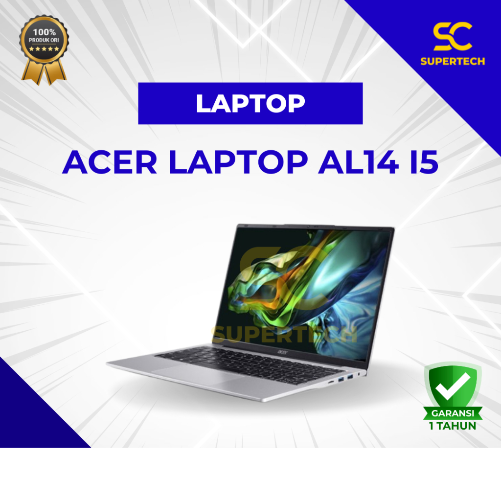 ACER  LAPTOP AL14 I5 120D/16GB/512/14" DOS Distri