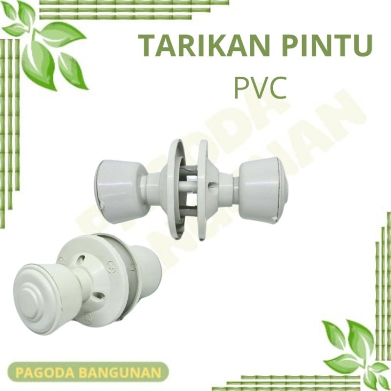 Tarikan Pintu Kamar Mandi PVC Putih