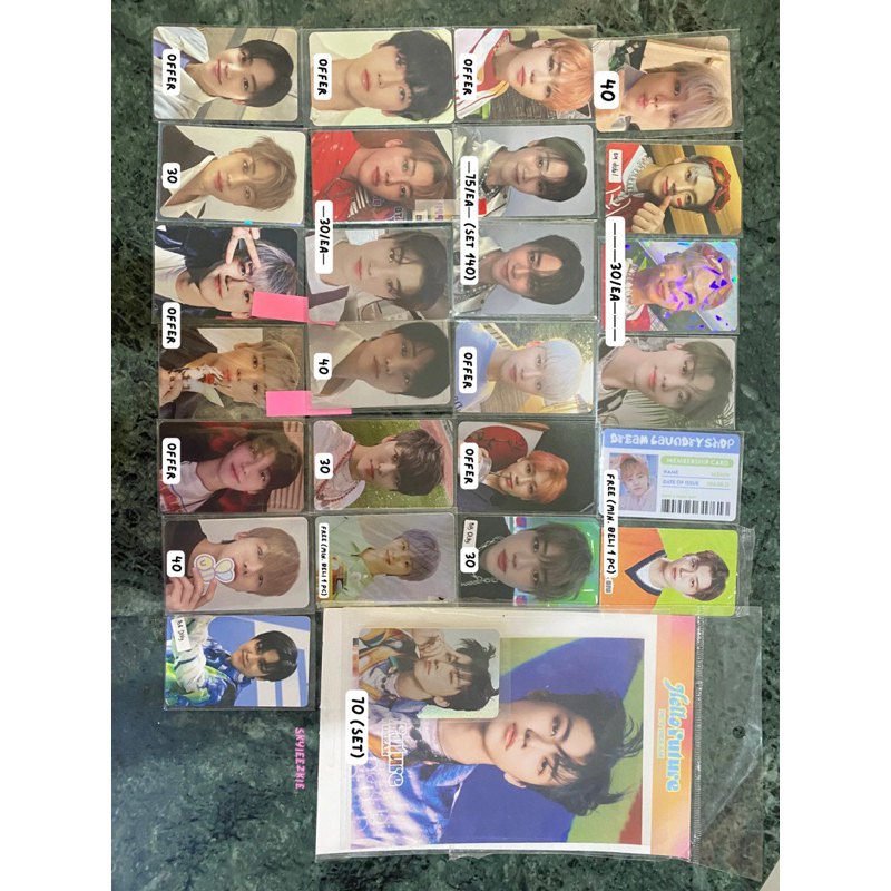 photocard // PC NCT Jaemin, Jeno, Mark, Renjun, Yuta, Taeyong