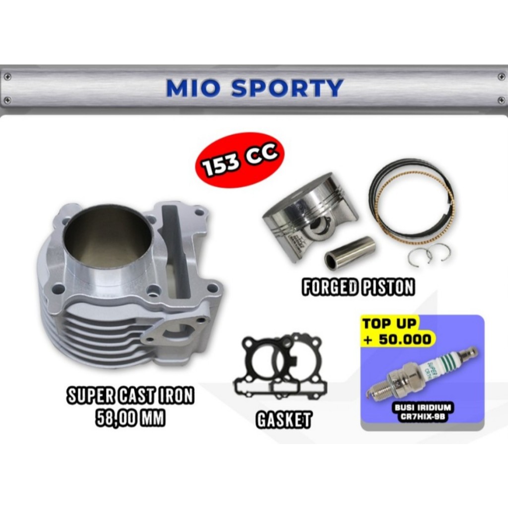 BLOK BORE UP BRT MIO SPORTY KARBU 58 MM