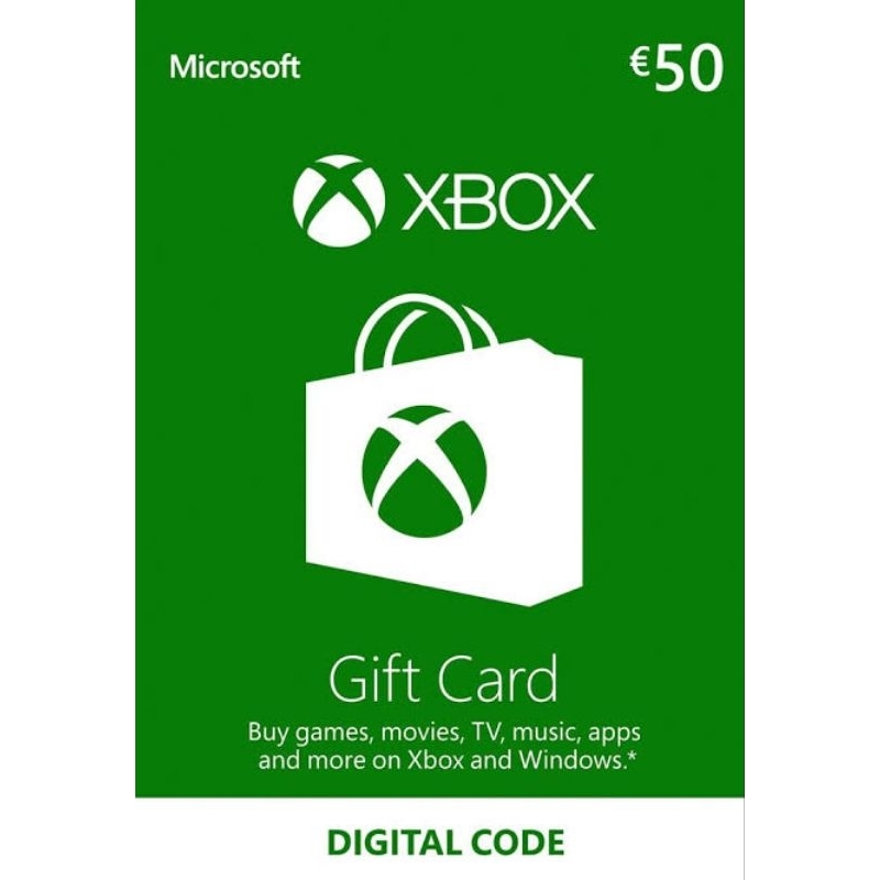 Xbox Gift Card €50 €100 Euro