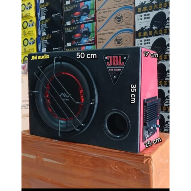 Speaker BASS BOX 12inch (ACTIVE) AVX Z GEN 12 Doble Coil Max 600Watt (mobil). 12volt Universal