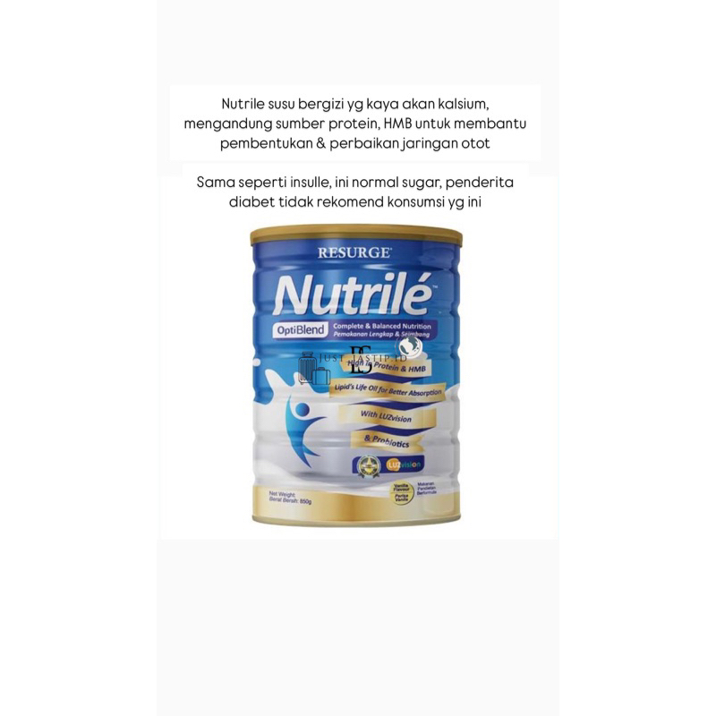 

nutrile susu 850g (PO PENANG)