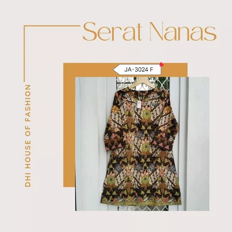 DHI House | Dress Batik Serat Nanas Cantik JA-3024