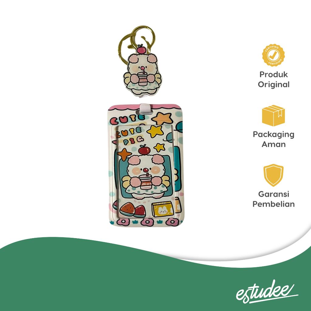 

KAKO PARTY BEAR RETRACTABLE CARD HOLDER