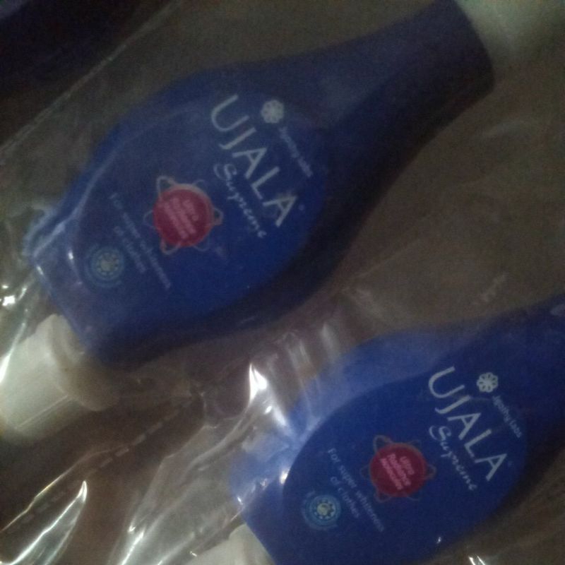 Belau baju Ujala botol