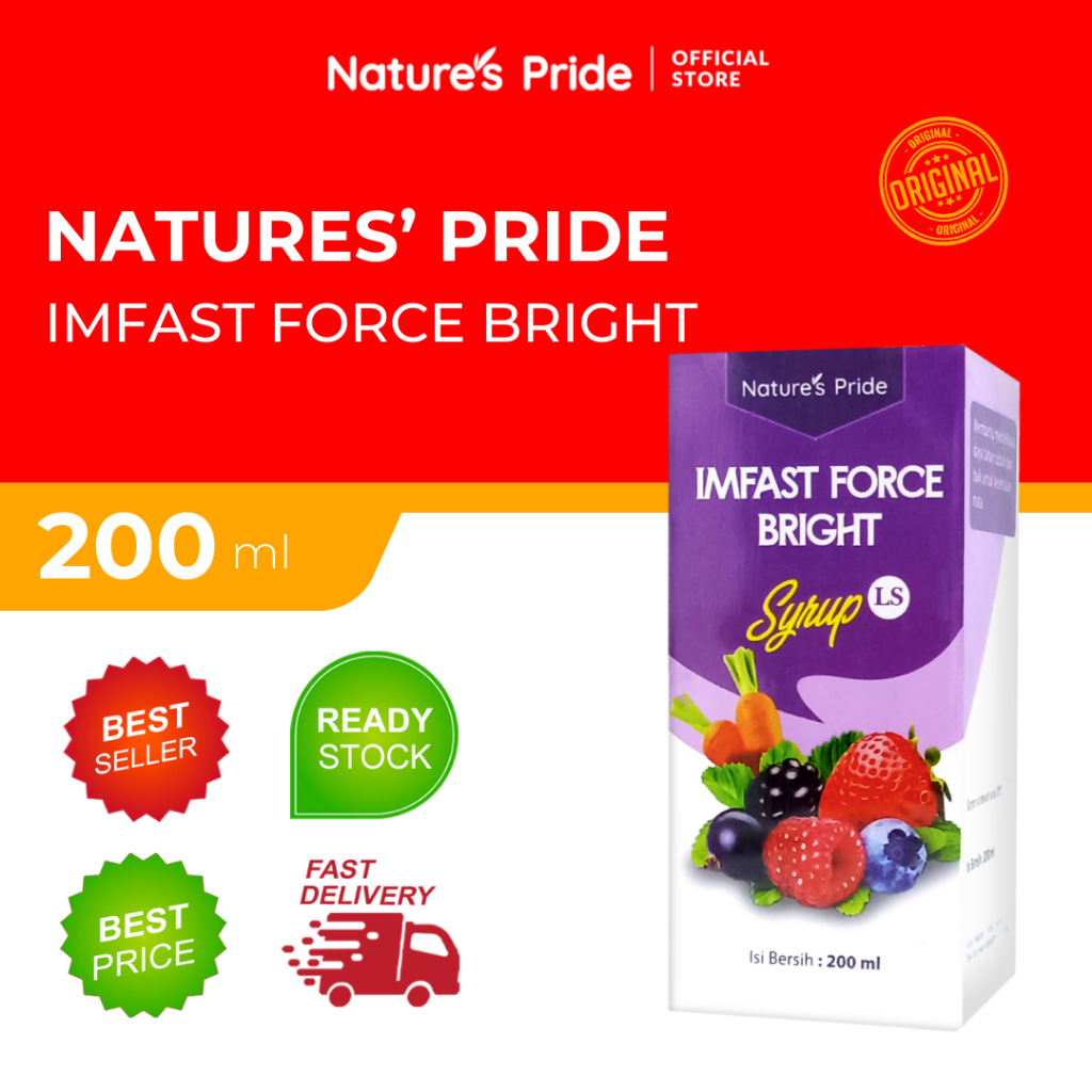 NATURE'S PRIDE IMFAST FORCE BRIGHT SYRUP ISI 200ML