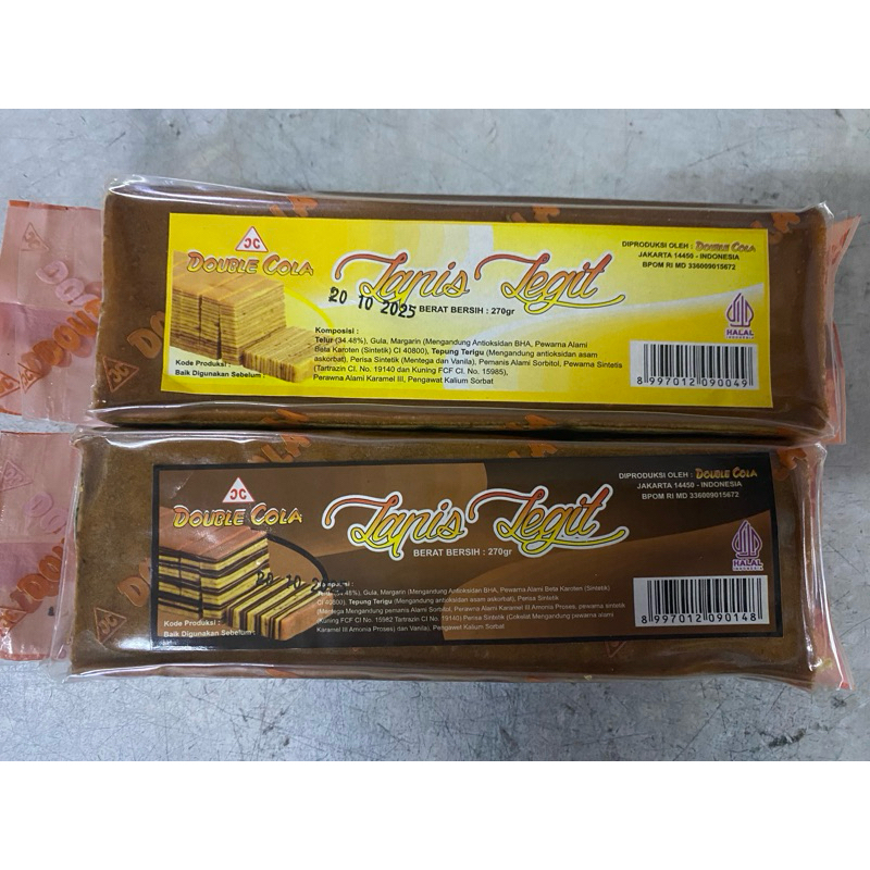 

Kue Lapis Original & Coklat 270gr (harga satuan)