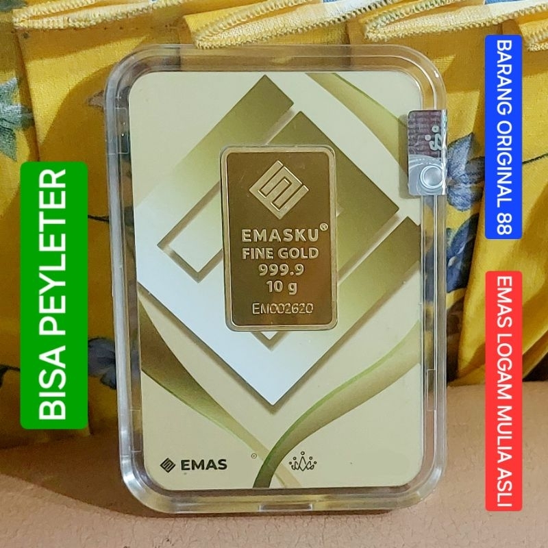 BUKA 24 JAM INSTANT JAKARTA SIAP ANTAR 100% ASLI EMAS 10 GRAM ORIGINAL BUTIK OFFICIAL LOGAM MULIA BA