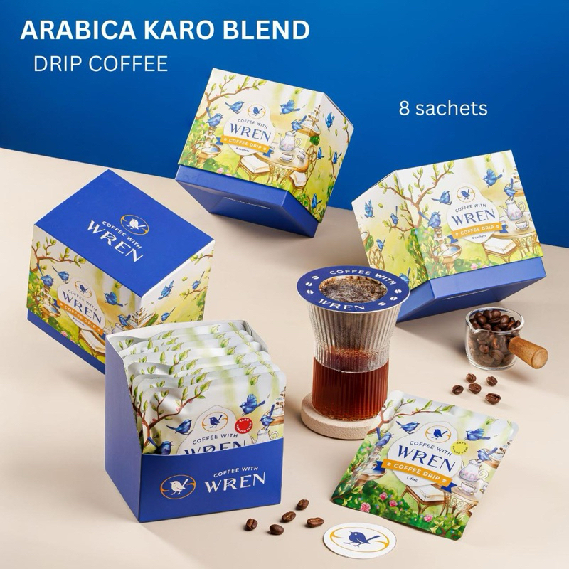

WREN Drip Coffee : Arabica Karo Blend Disc ( 8 Sachets )