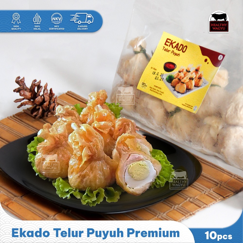 

Ekado Goreng Isi Telur Puyuh Khas Jepang Halal Isi 10pcs Healthy Wagyu