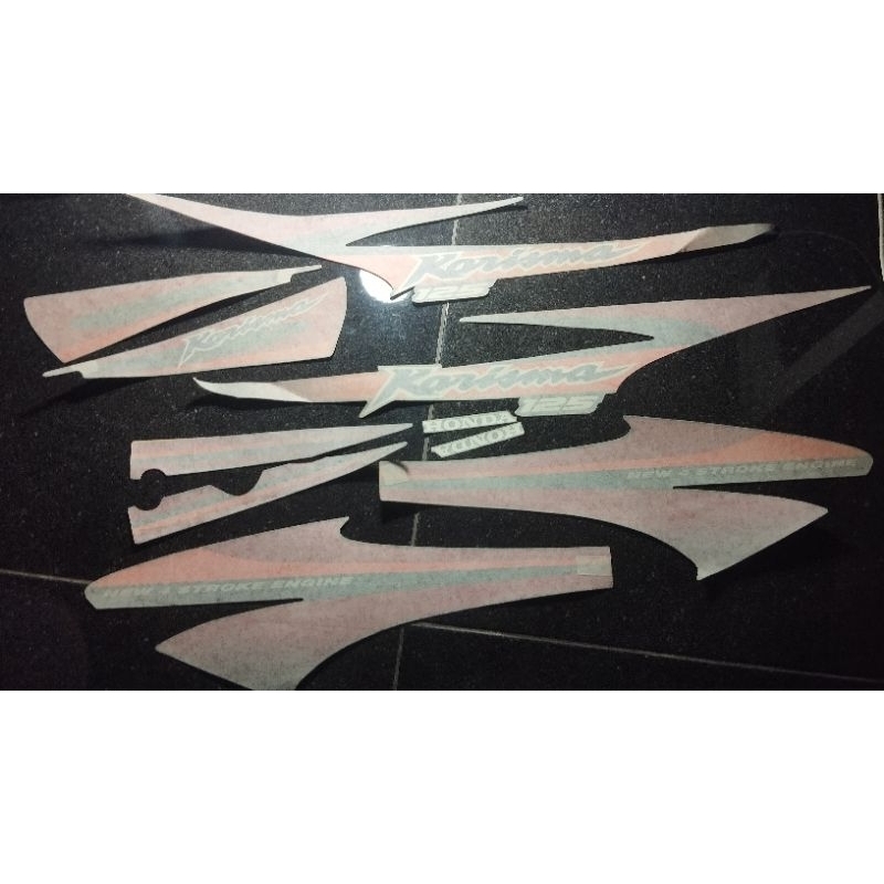 original ahm astra Honda motor hgp honda genuine Parts stripping striping stiker sticker bok cover b