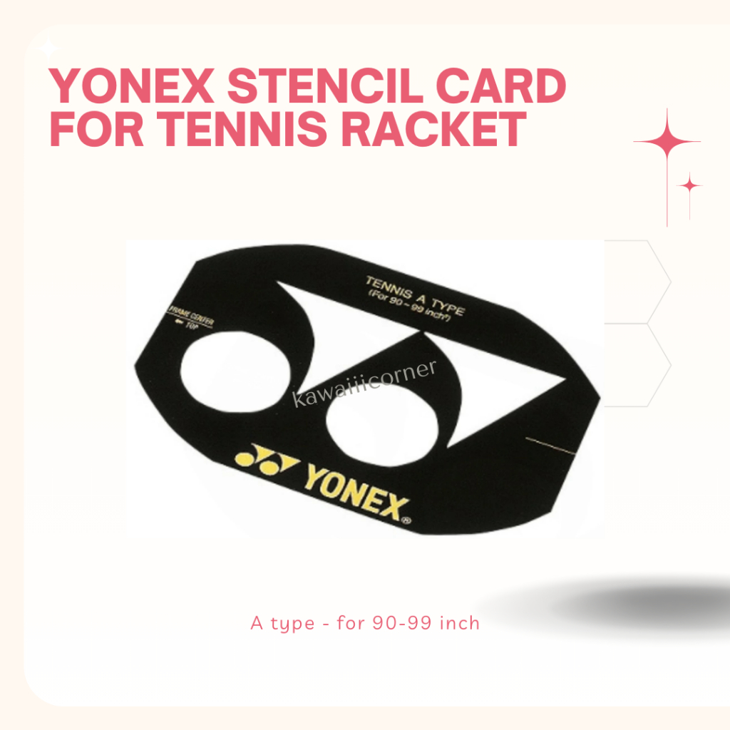 Yonex Stencil Card for Tennis Racket