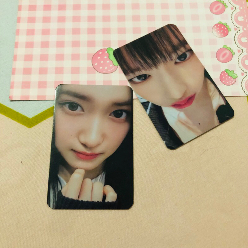 photocard ive zoom yujin & leeseo [baca deks]