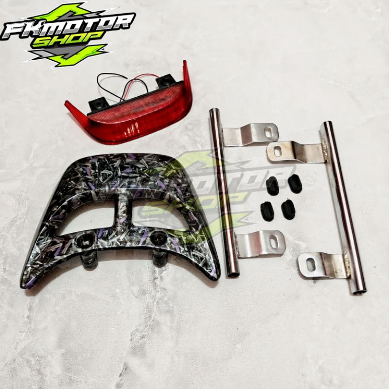 (Fiz R Carbon Set) Begel Behel Samping Set Lampu Fiz R