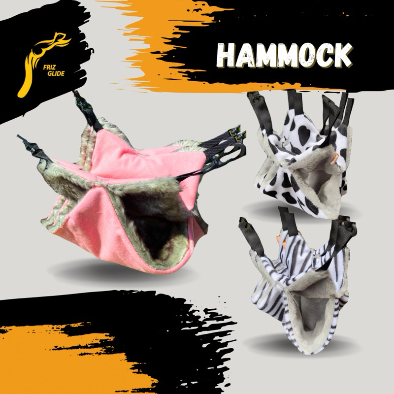 SLEEPING POUCH HAMMOCK DOBLE POUCH BULU TEBAL SUGAR GLIDER TUPAI TERBANG SUGAR GLIDER