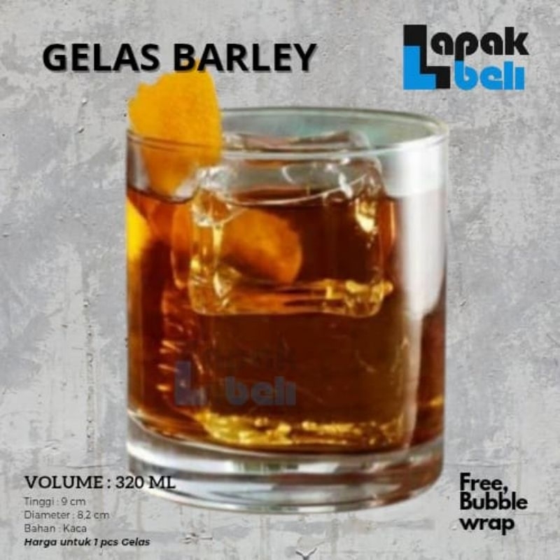 GELAS KACA CITINOVA BARLEY 320 ML | GELAS KOPI | SHOT GLASS | GELAS MINUM KACA | CITINOVA BARLEY