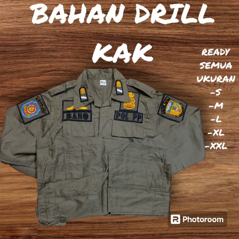 KEMEJA STELAN PDL POL PP BAHAN(DRILL) TERLARIS..