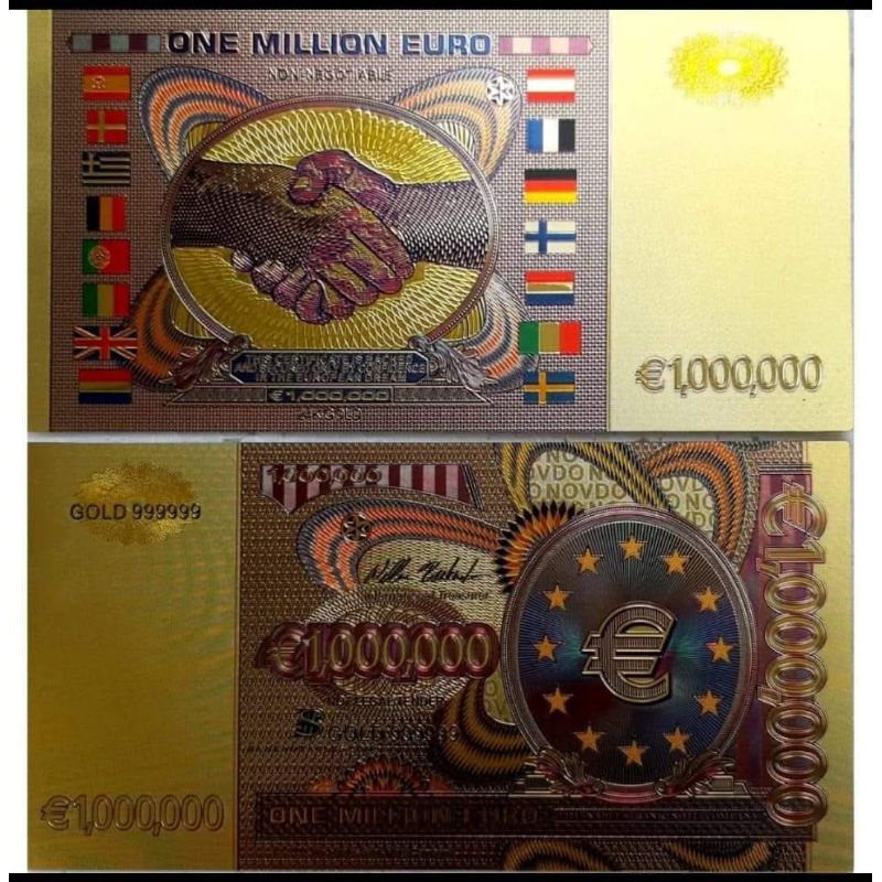 SOUVENIR GOLD FOIL EURO SALAMAN
