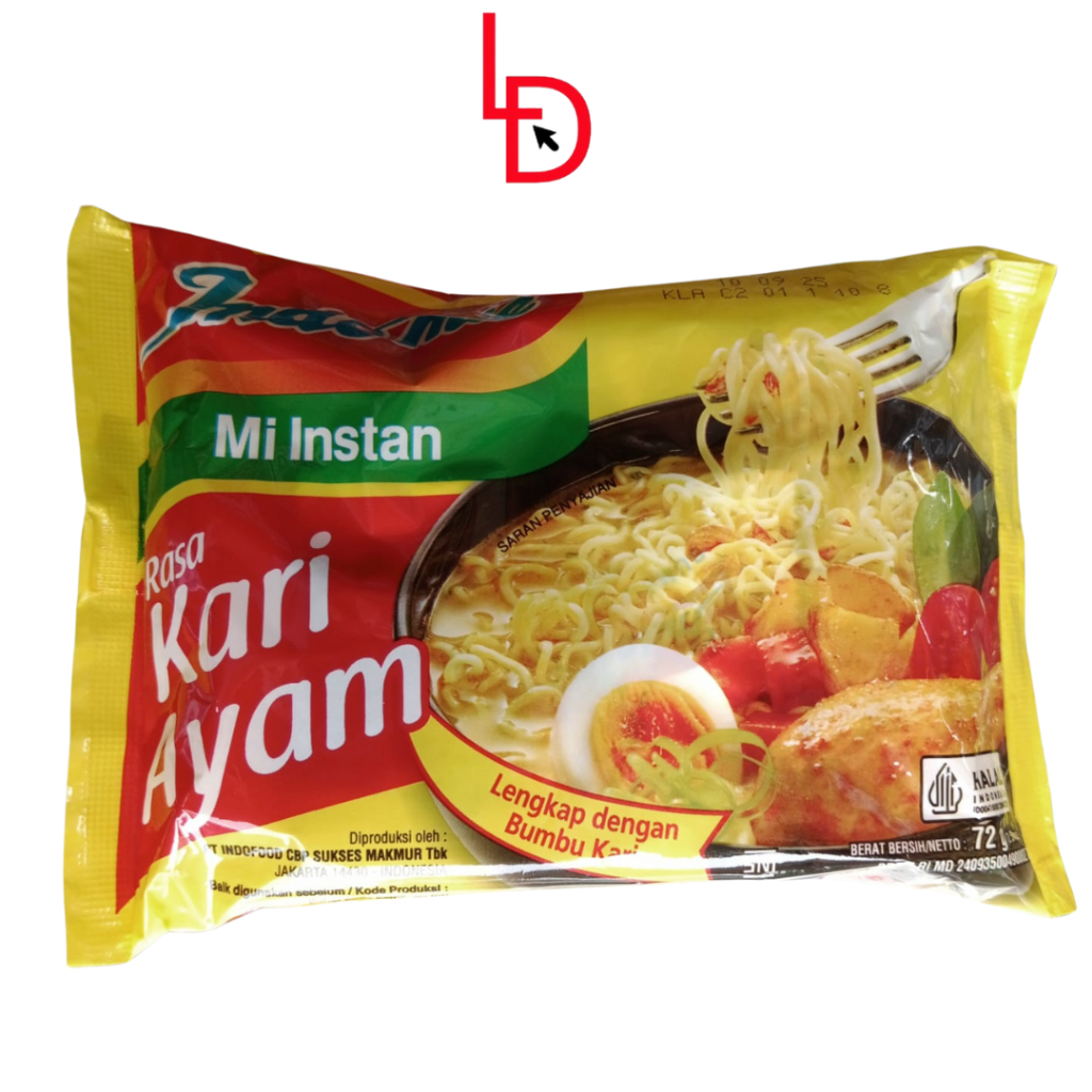 

Indomie Mi Instan Kari Ayam - Mi Rebus
