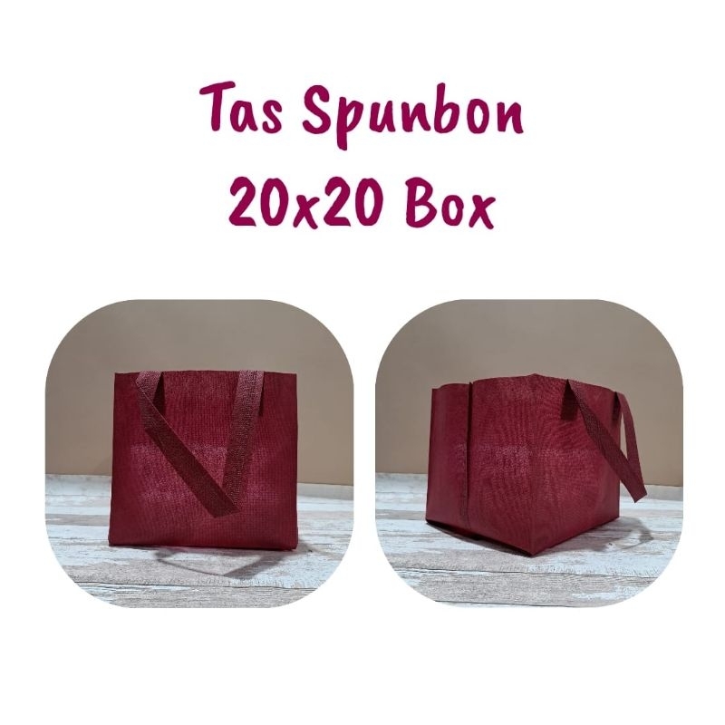 

Tas Spunbond Kain / Totebag / Goodiebag Hampers Souvenir Berbagai Ukuran Box / Biasa [ISI 12pcs]
