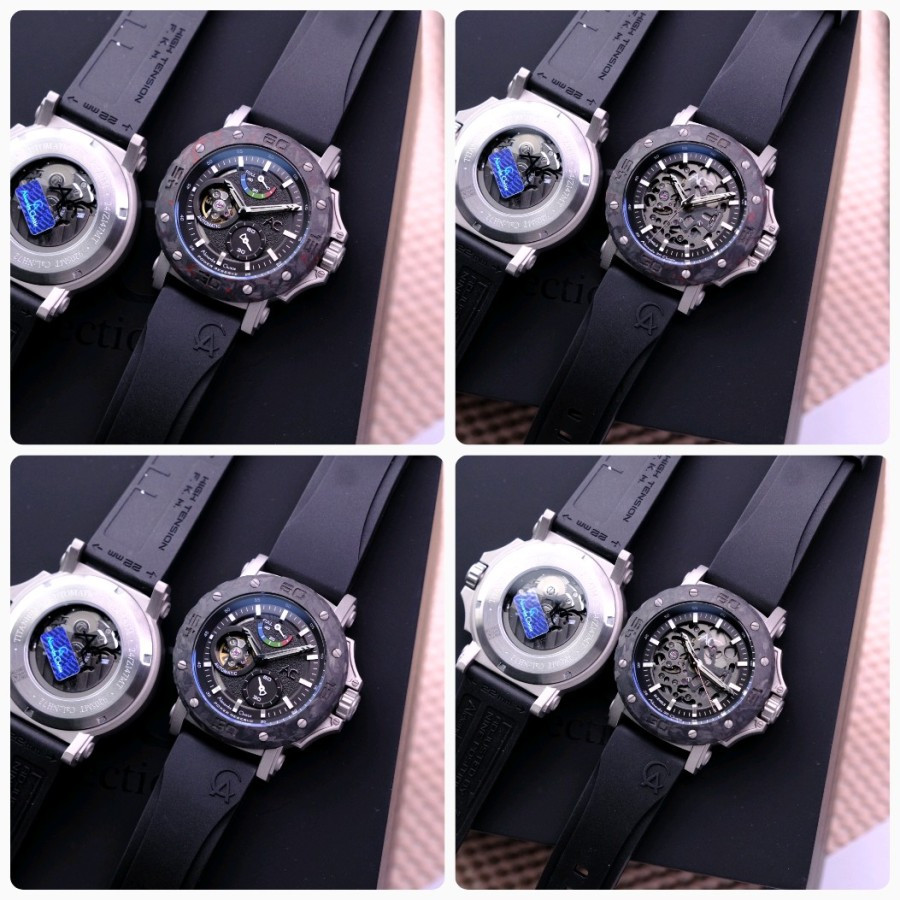 JAM TANGAN PRIA ALEXANDRE CHRISTIE AC9205 / AC 9205 AUTOMATIC CASE CARBON ORIGINAL -