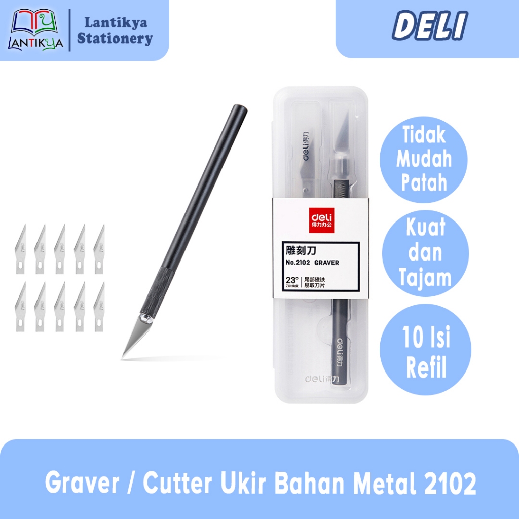 

Deli Graver / Cutter Ukir Bahan Metal 2102