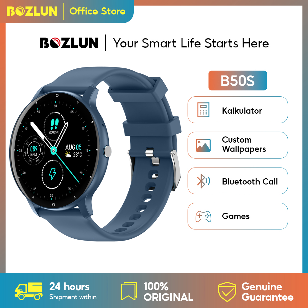 BOZLUN B50S Smartwatch Fitness Trackers Smartwatch Wanita IP68 Jam Tangan Smartwatch Pria Anti Air