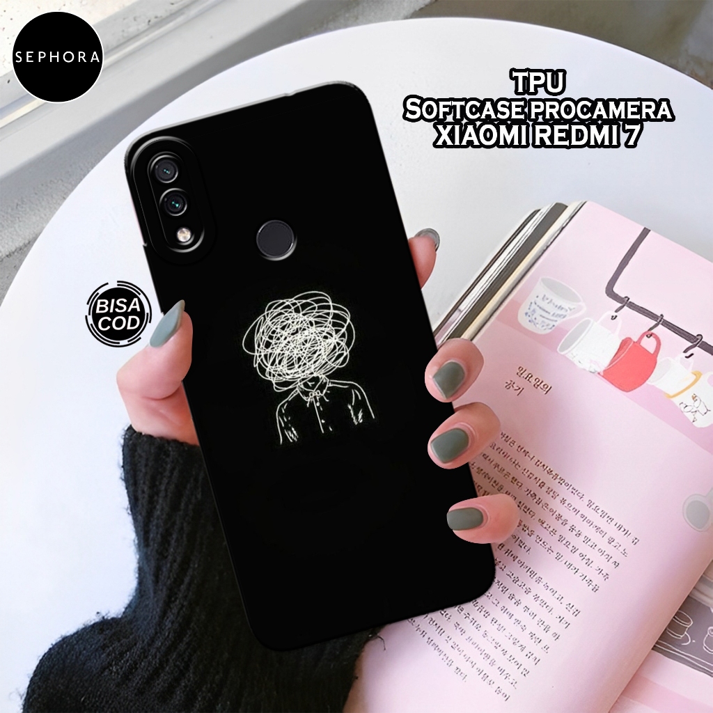 Case Xiaomi Redmi 7 Terbaru - Fashion Case Aesthetic - Softcase Xiaomi Redmi 7 - Case Pro Camera - C