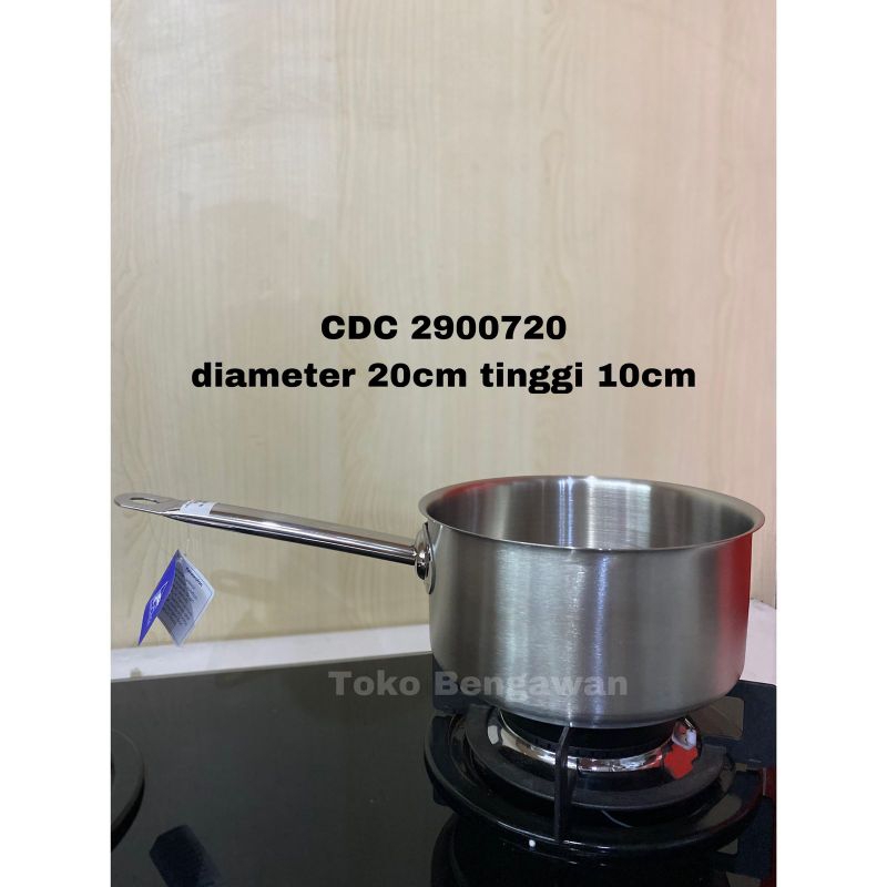 BIMA Stainless Sauce Pan 20 cm Tinggi  10 cm Chef De Cuisine CDC 2900720 Series Sauce Pan CDC Series