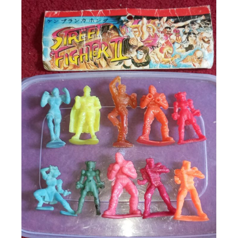 street fighter figure karet jadul