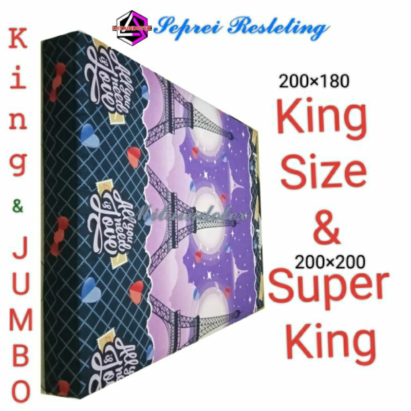 SARUNG KASUR BUSA /SEPREI RESLETING /COVER BUSA KAIN KATUN, SEMUA UKURAN KING & JUMBO ADA, 200X180,2