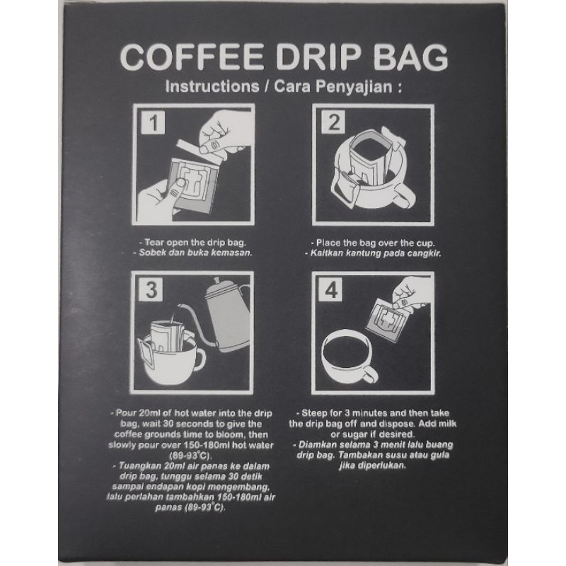 

Komi Coffee Kopi Arabica Washed Drip Package 16pack x 12gr