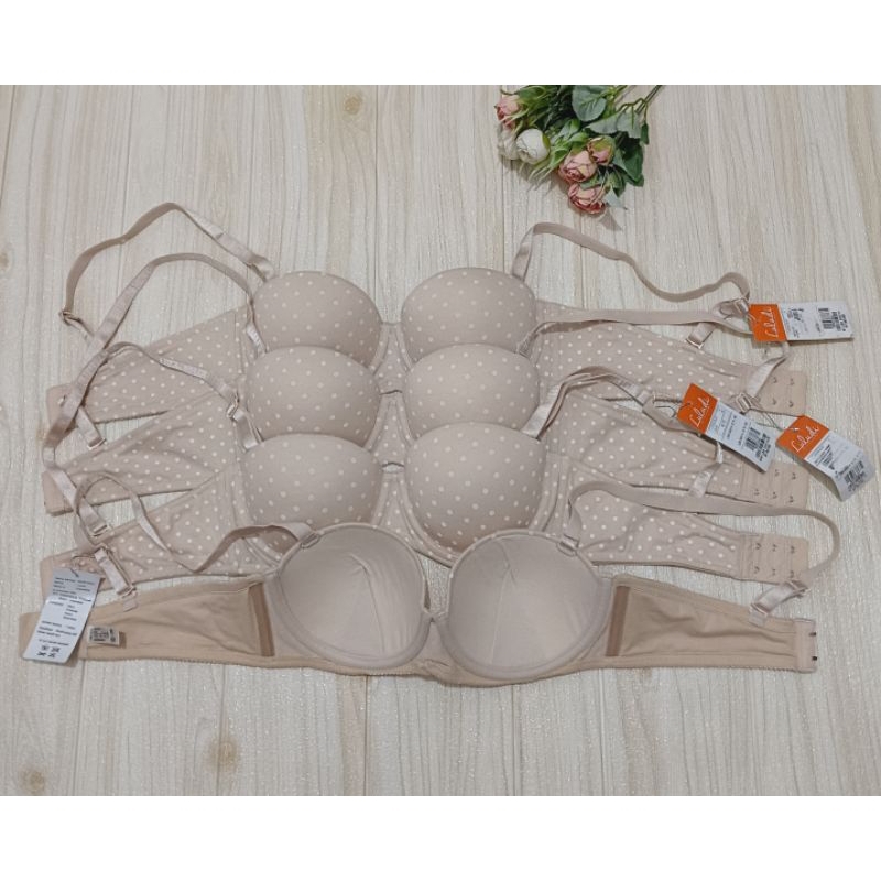 Luludi Bra dewasa Berkawat model half cup size 32/34/36 cup B
