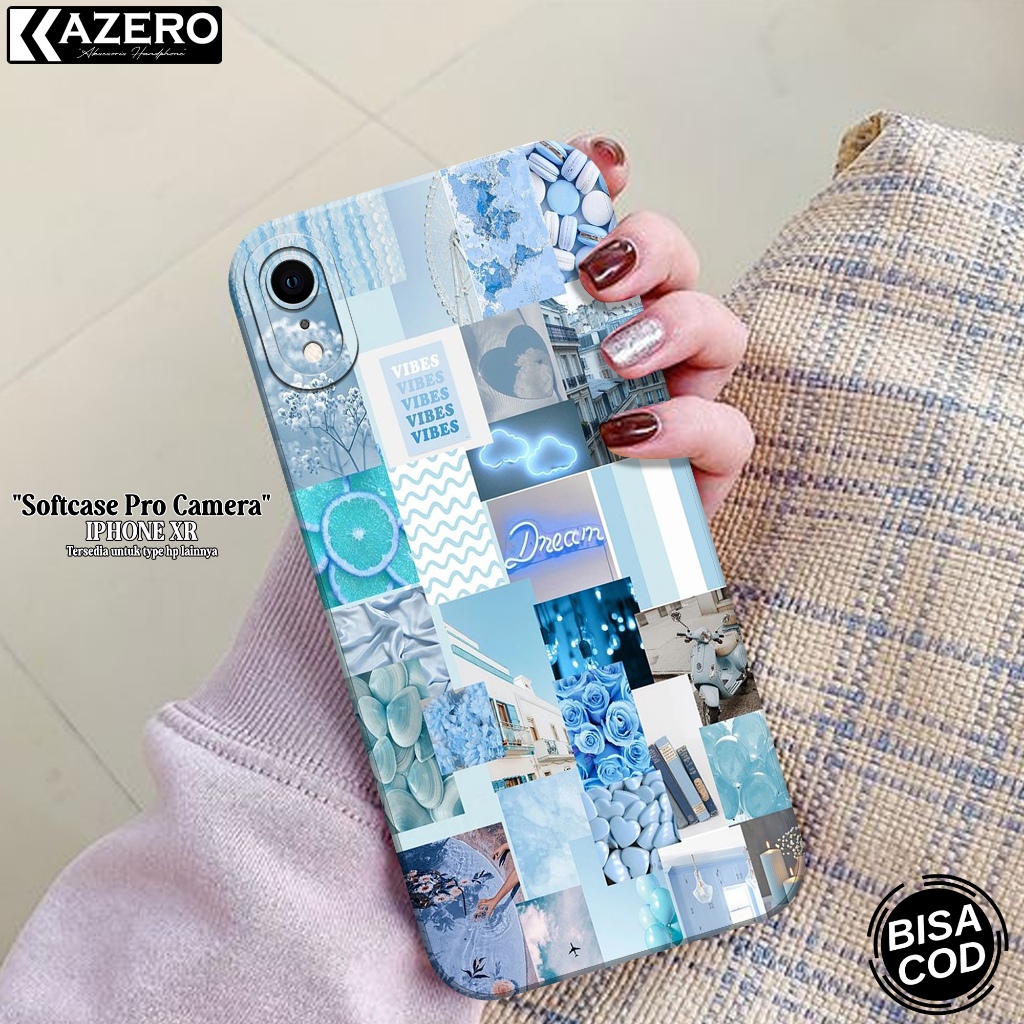 KAZERO - Case Hp IPHONE XR - Fashion Case Aesthetic Pro Camera - Softcase IPHONE XR - Kesing IPHONE 