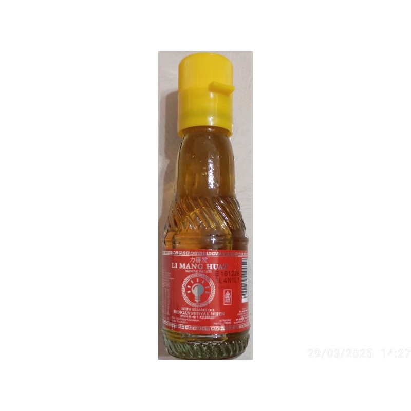 

Li Mang Huat minyak nabati dengan minyak wijen 100ml