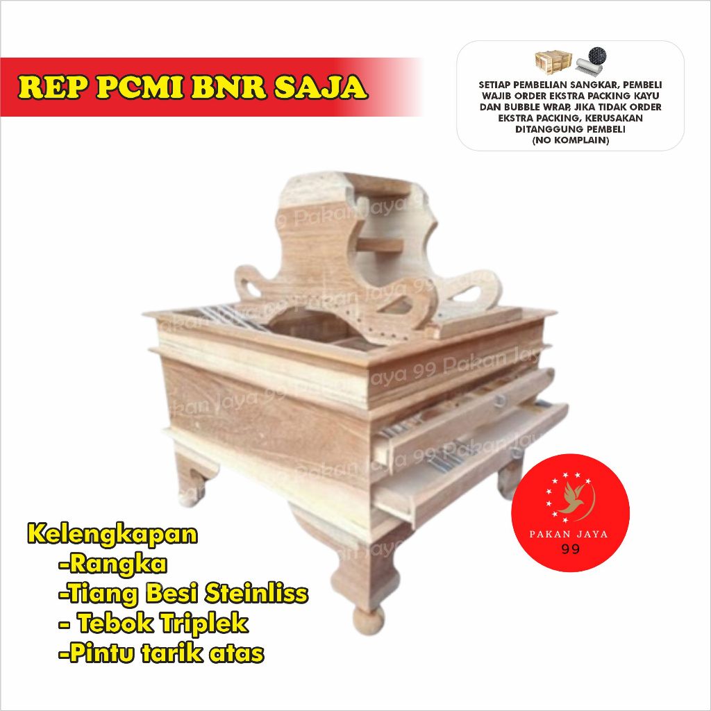 READY SANGKAR PCMI PLECI AMBRUKAN LENGKAP 1 SET MODEL REPLIKA BNR BISA DIRAKIT SENDIRI BURUNG SOGON