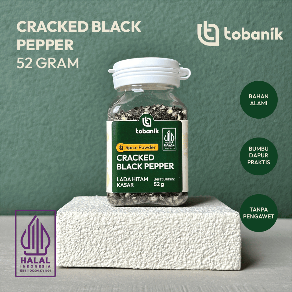 

Lada Hitam Kasar 52 gram / Cracked Black Pepper