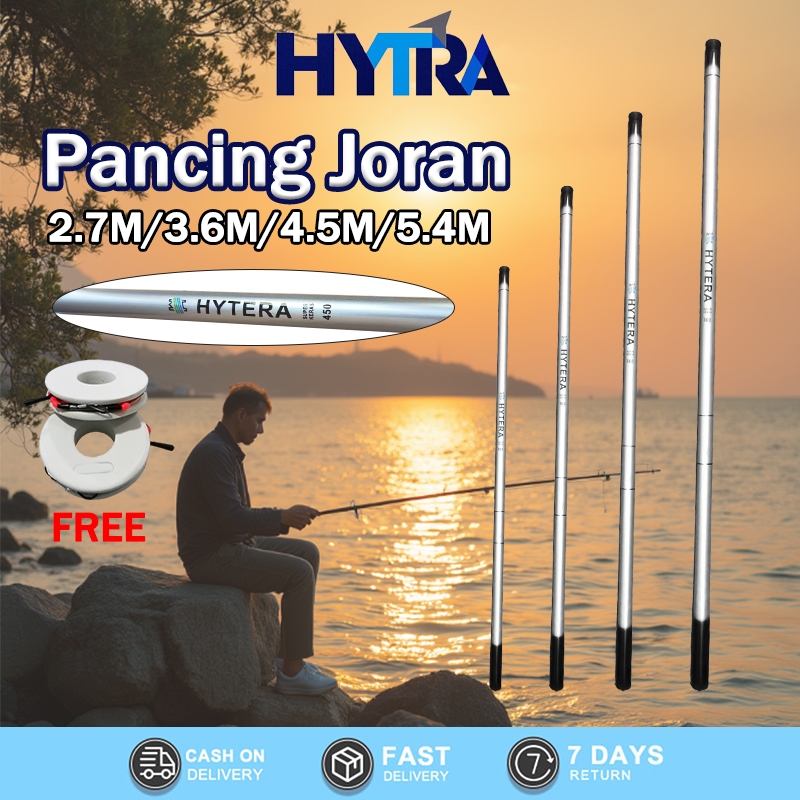 Joran Ikan Fiberglass 2.7-5.4M Bonus Senar Pancing Ringan Mudah Dibawa Joran Tegek Joran Fiberglass