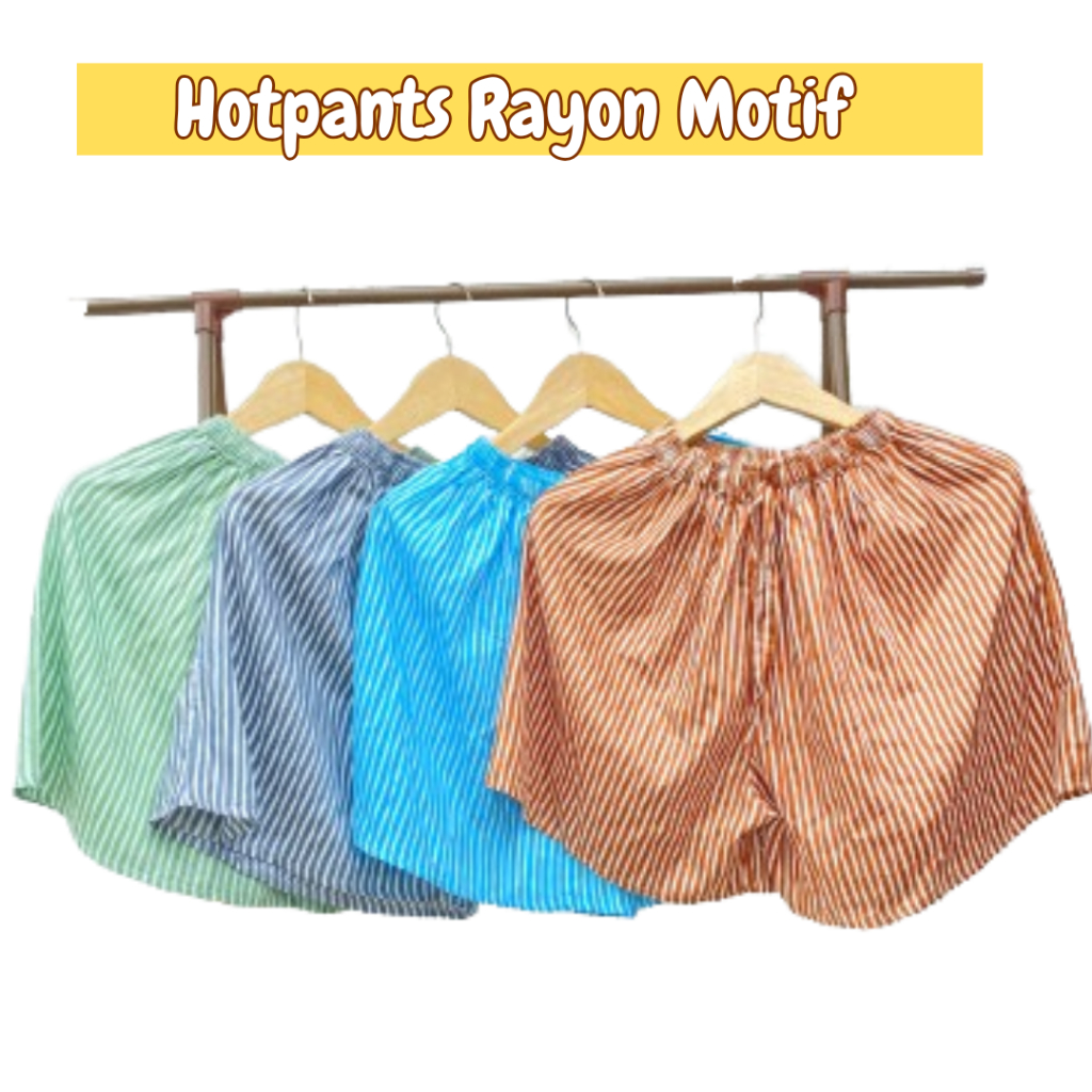 Diskon Hot Pants Wanita Rayon HotPants Fashion Bawahan Wanita Celana Tidur  Celana Pendek Santai Wan
